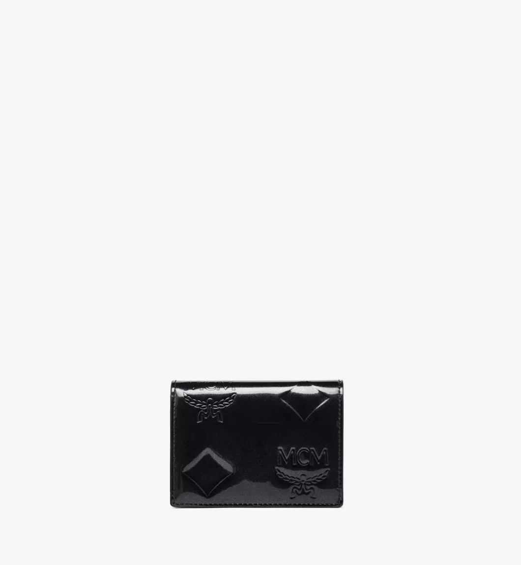 Aren Bifold Snap Wallet In Maxi Patent Leather