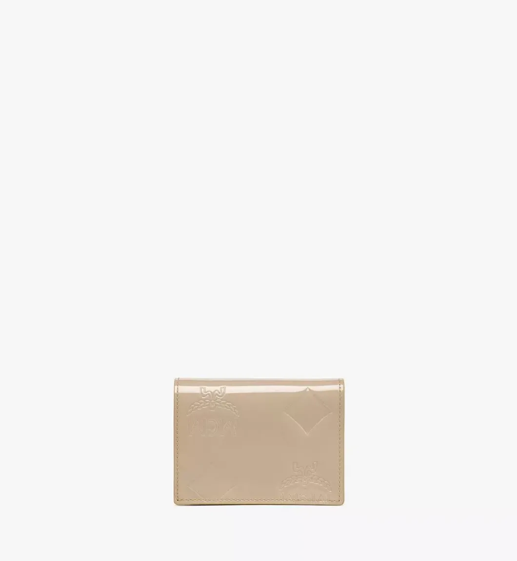 Aren Bifold Snap Wallet In Maxi Patent Leather