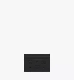 Aren Card Case In Embossed Monogram Leather