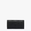 Aren Continental Wallet In Embossed Monogram Leather