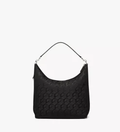 Aren Hobo Bag In Cubic Jacquard Nylon