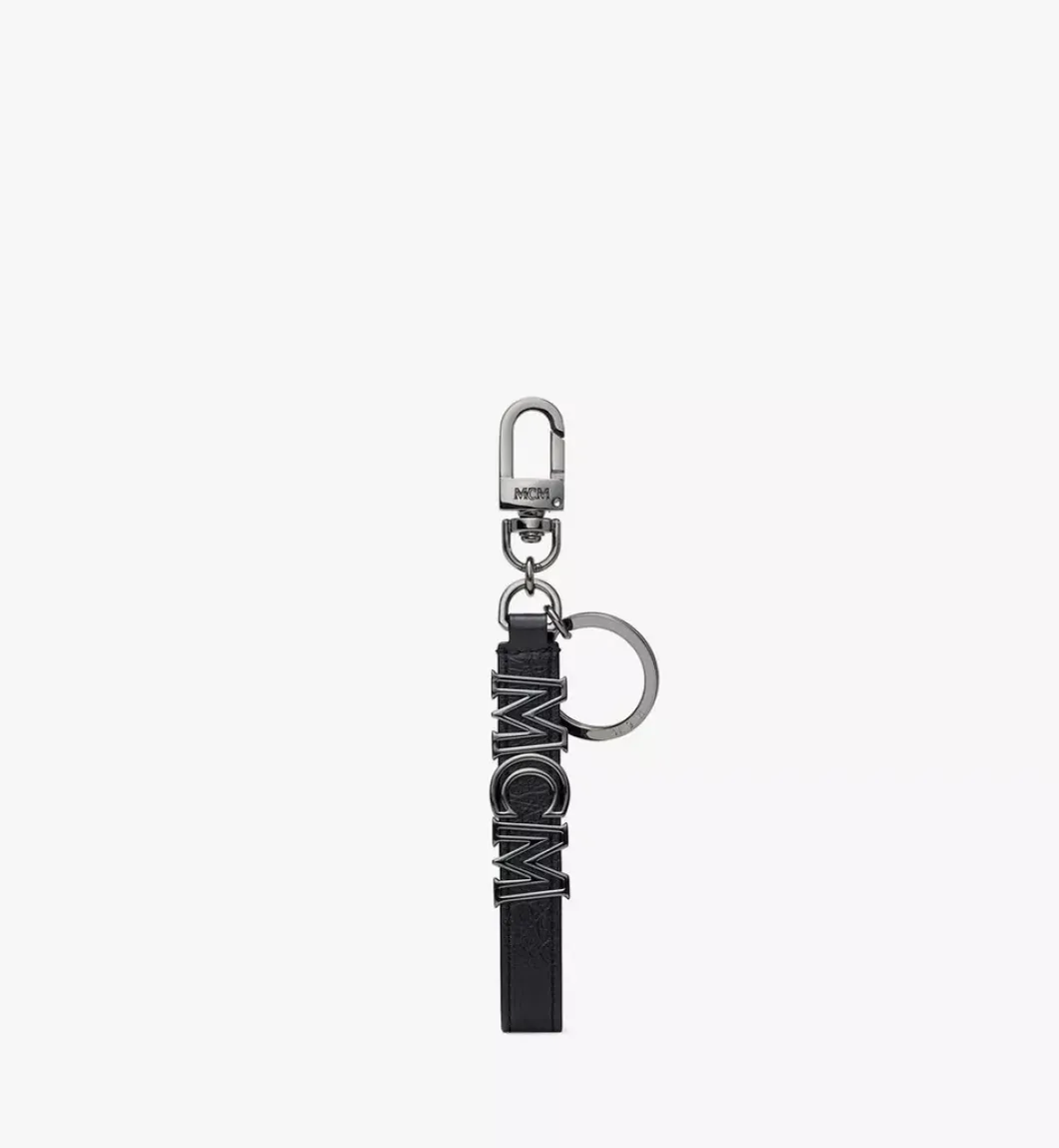 Aren Logo Key Holder In Crushed Leather