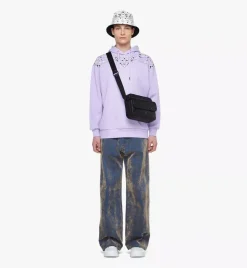 Aren Messenger Bag In Maxi Monogram Leather