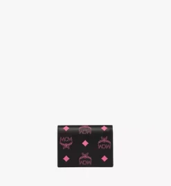 Aren Snap Wallet In Color Splash Logo Leather