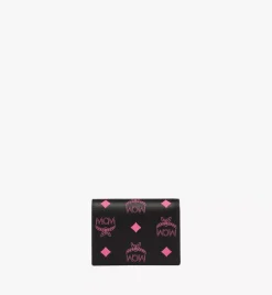 Aren Snap Wallet In Color Splash Logo Leather