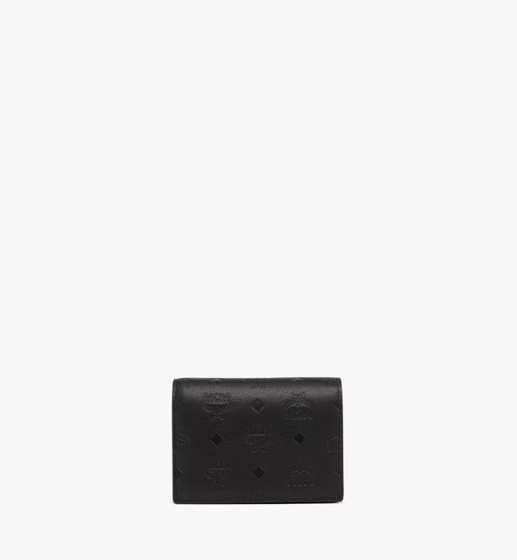 Aren Snap Wallet In Embossed Monogram Leather