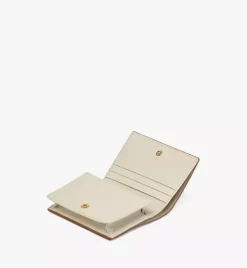 Aren Snap Wallet In Embossed Monogram Leather