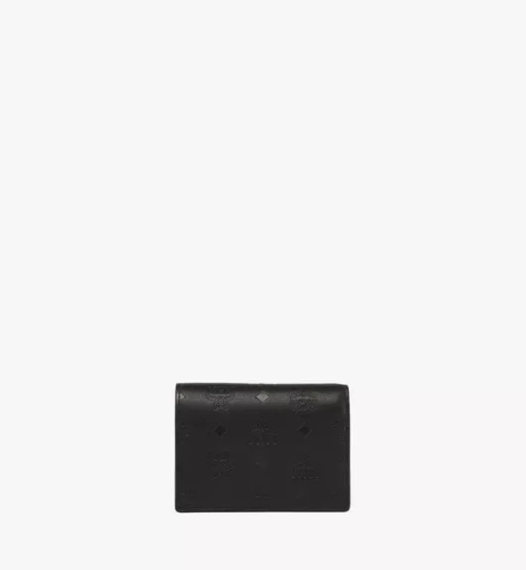 Aren Snap Wallet In Embossed Monogram Leather