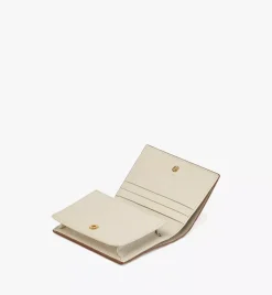 Aren Snap Wallet In Embossed Monogram Leather