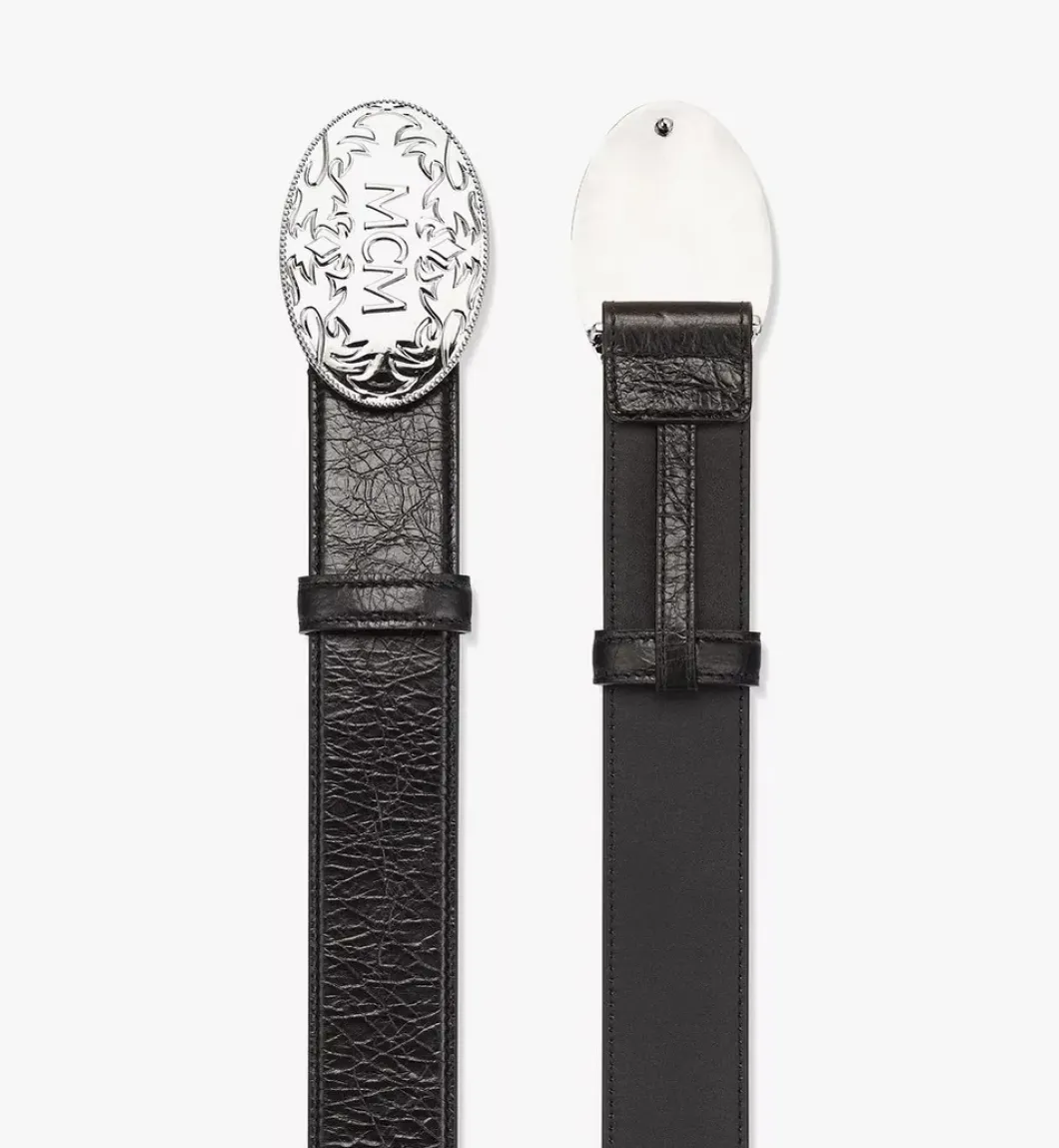 Aren Studded Belt 1.5" In Crushed Leather