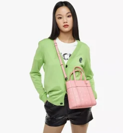 Aren Top-Zip Shopper In Visetos Leather Mix