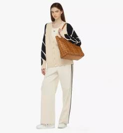 Aren Top-Zip Shopper In Visetos