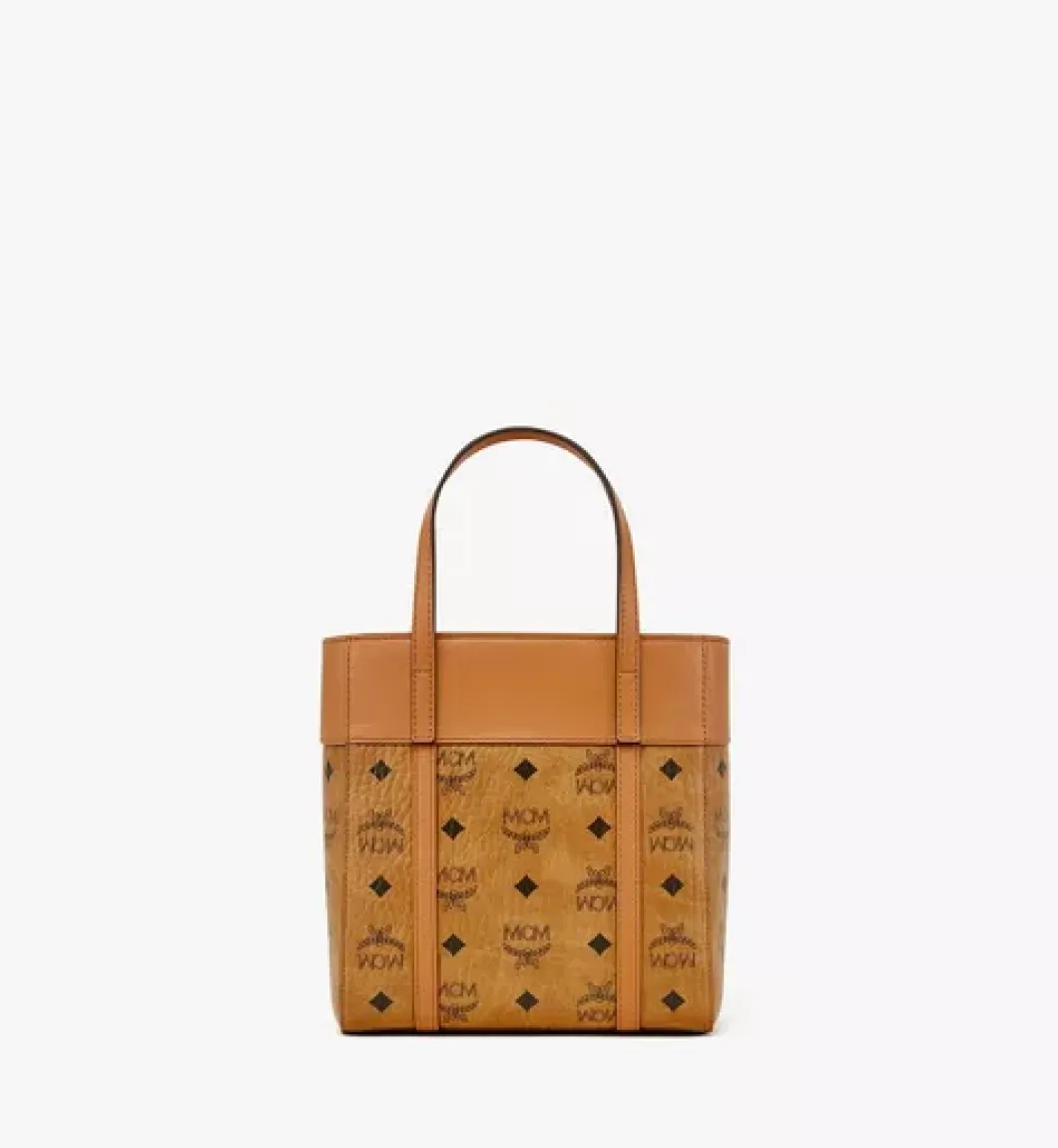 Aren Top-Zip Shopper In Visetos Leather Mix