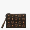 Aren Wristlet Zip Pouch In Maxi Visetos