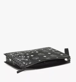 Aren Wristlet Zip Pouch In Bandana Visetos