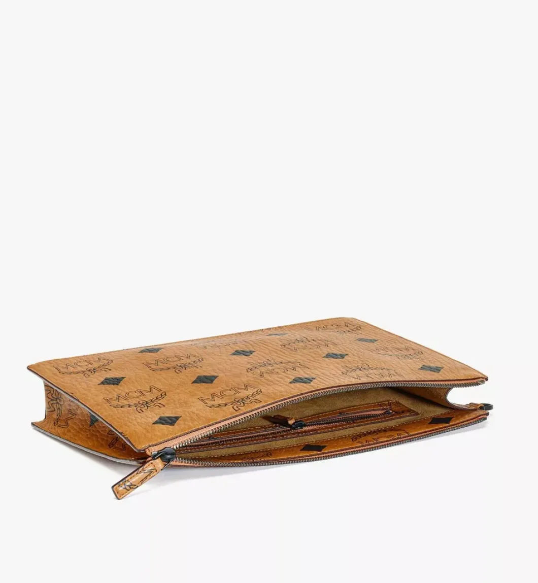 Aren Wristlet Zip Pouch In Maxi Visetos