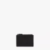 Aren Zip Card Case In Embossed Monogram Leather