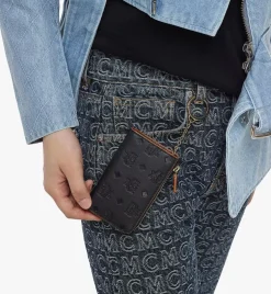 Aren Zip Card Wallet In Monogram Leather