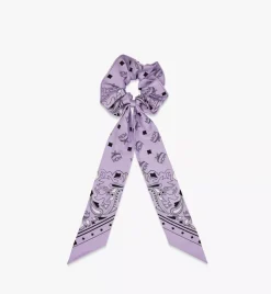 Bandana Monogram Print Scrunchy With Scarf