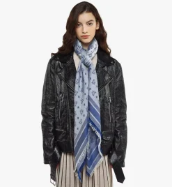 Bi-Color Monogram Jacquard Shawl