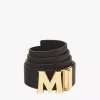 Claus M Reversible Belt 1.75" In Embossed Monogram Leather