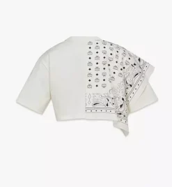 Cropped Bandana T-Shirt In Organic Cotton