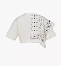Cropped Bandana T-Shirt In Organic Cotton
