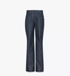 Flared Denim Pants