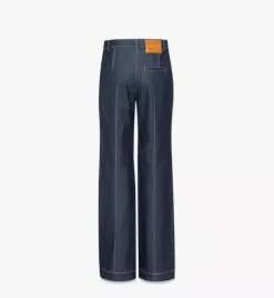 Flared Denim Pants