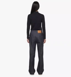 Flared Denim Pants