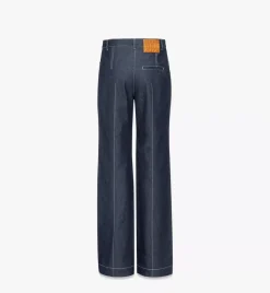 Flared Denim Pants
