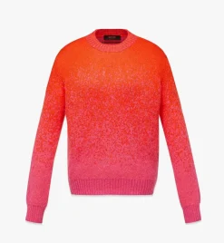 Jacquard Sweater In Gradation Mohair