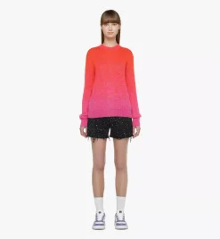 Jacquard Sweater In Gradation Mohair