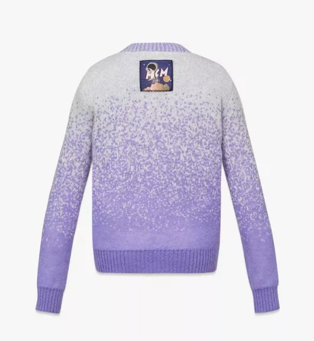 Jacquard Sweater In Gradation Mohair