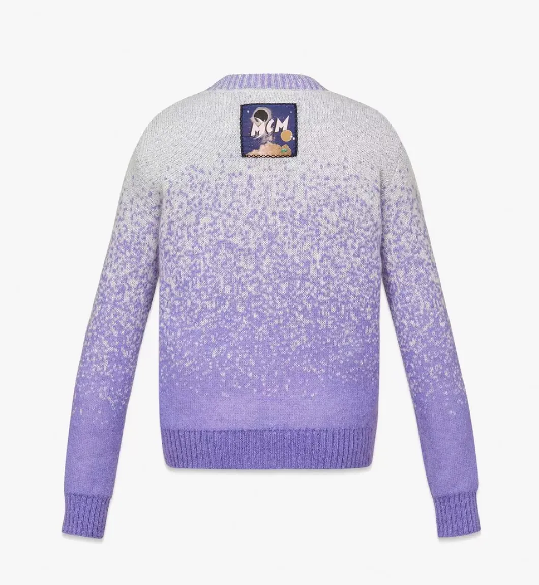 Jacquard Sweater In Gradation Mohair
