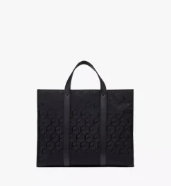 Klassik Tote In Cubic Jacquard Nylon