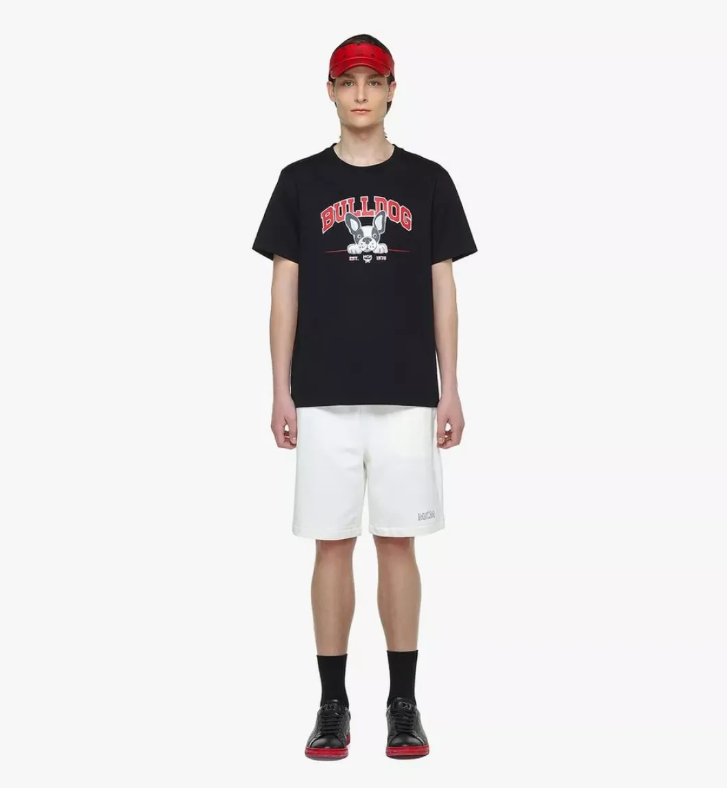 M Pup Bulldog Print T-Shirt In Organic Cotton