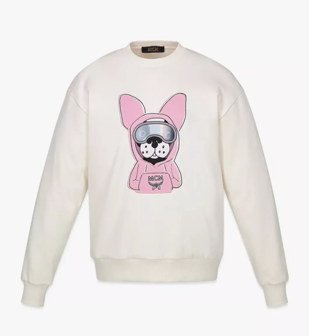 M Pup Graphic Sweatshirt In Organic Cotton