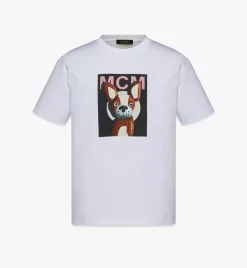 M Pup Mugshot Print T-Shirt In Organic Cotton