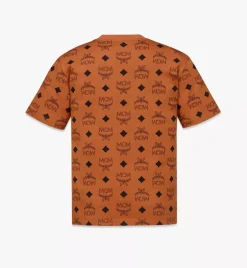 Maxi Monogram Print T-Shirt In Organic Cotton