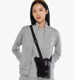 Mcm Park Rabbit Bottle Holder In Faux Fur Visetos
