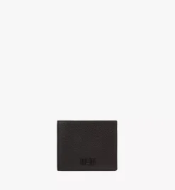 Mcm Tech Bifold Wallet In Embossed Spanish Leather