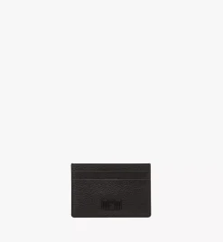 Mcm Tech Card Case In Embossed Spanish Leather