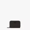 Mcm Tech Zip Around Wallet In Embossed Spanish Leather