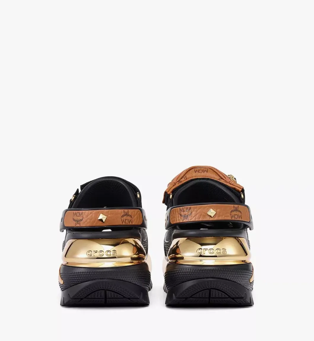 Mcm X Crocs Mega Crush Clog W/ Belt Bag Bracelet