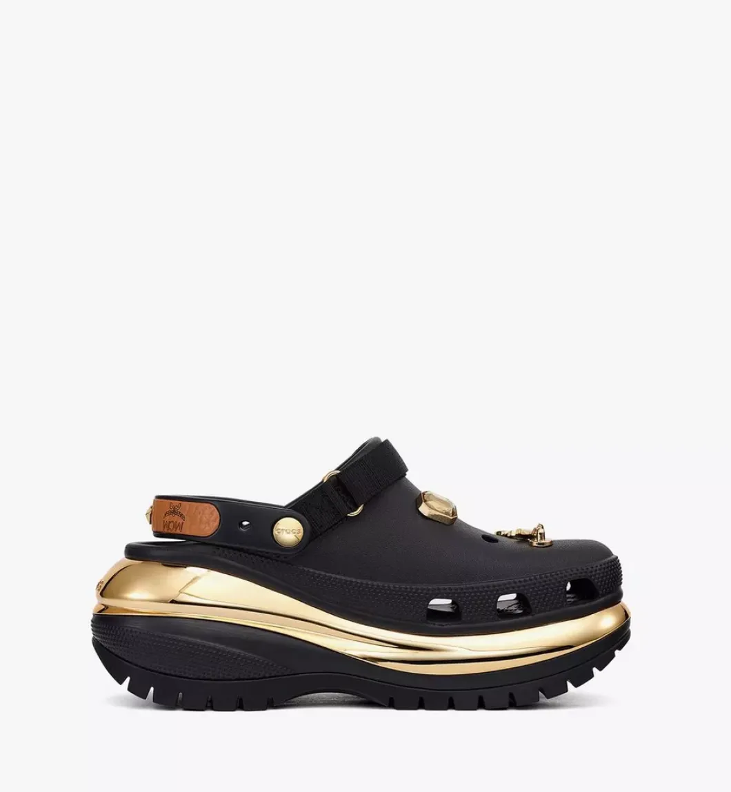Mcm X Crocs Mega Crush Clog W/ Belt Bag Bracelet