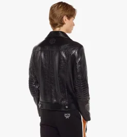Mcmotor Biker Jacket In Lamb Leather