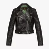 Mcmotor Cropped Biker Jacket In Lamb Leather