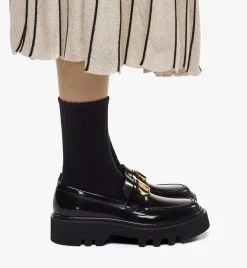 Mode Travia Loafers In Brushed Calf Leather