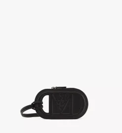 Mode Travia Logo Card Holder In Spanish Nappa Leather